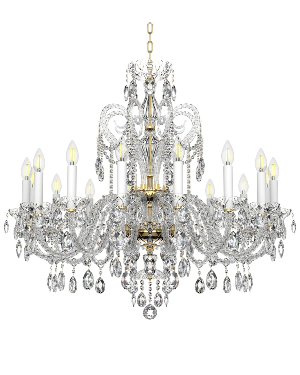 Bohemian Crystal Chandelier Magic Swan L138/16/01