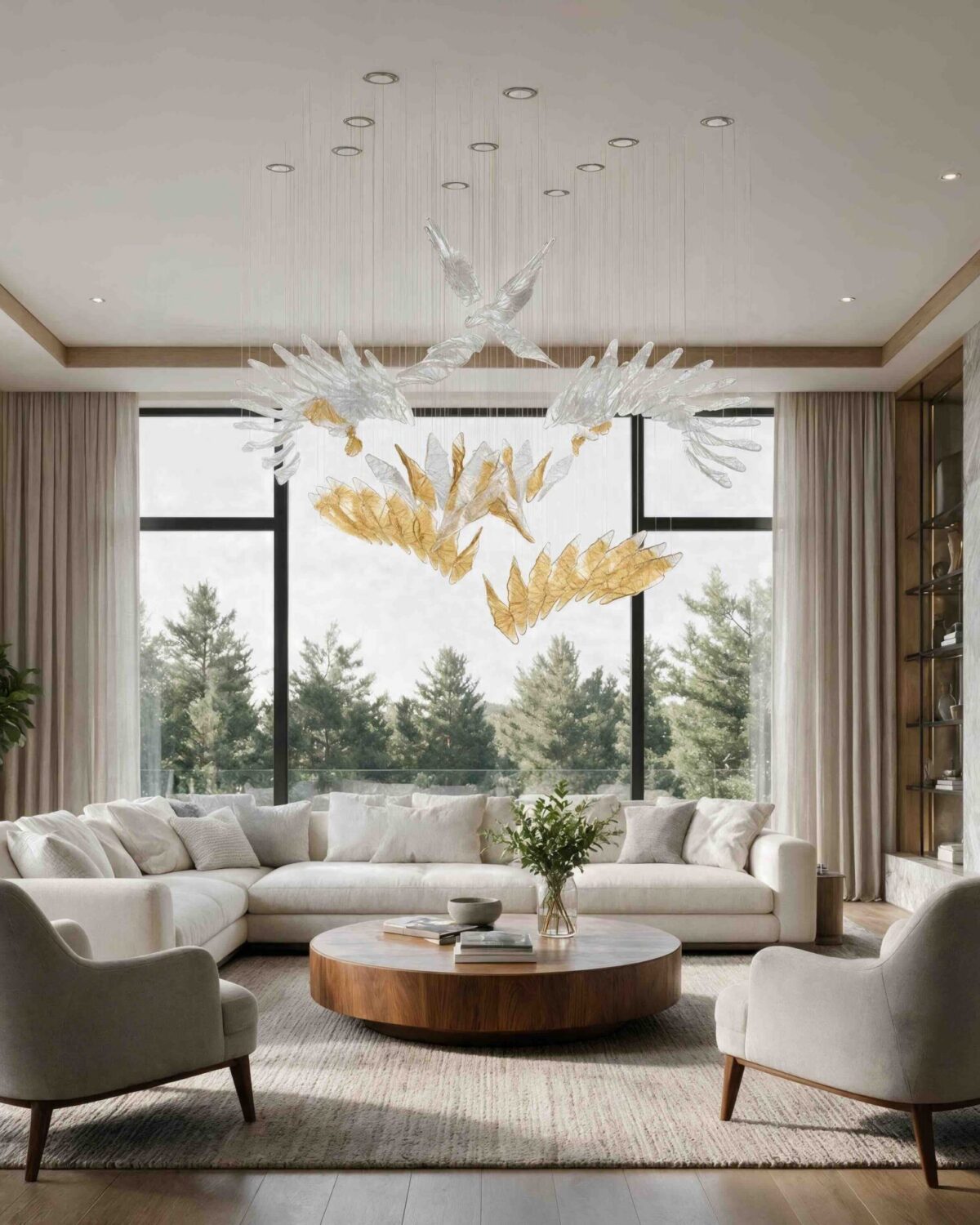 A sculpture light fixture Iceberg 5