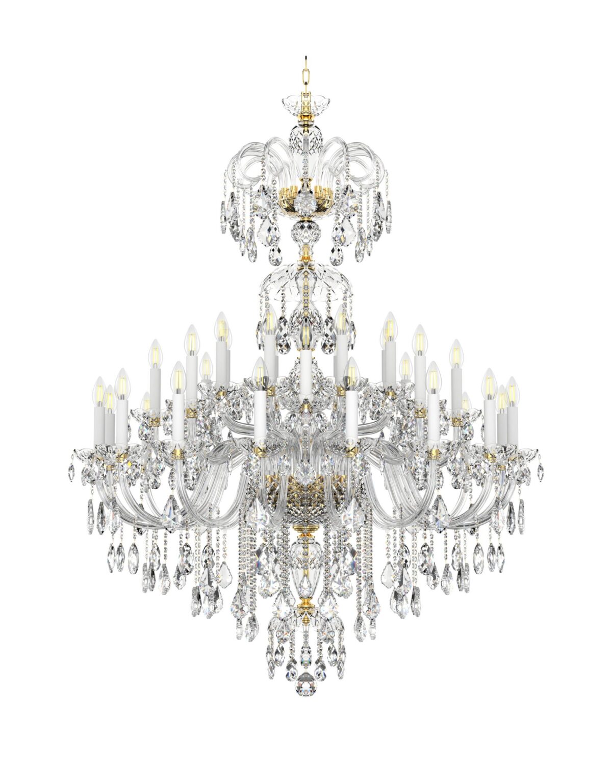 Large Classic Chandelier Queen of Lights L128/32/04