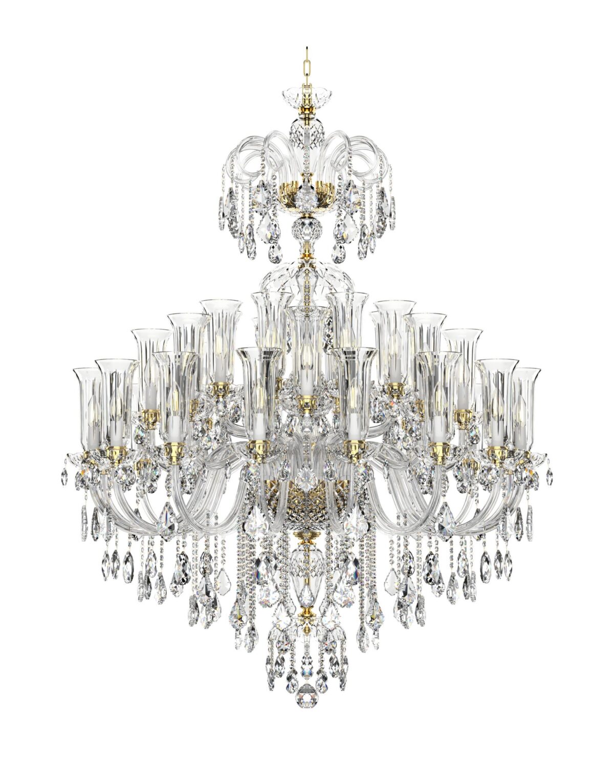 Large Bohemian Chandelier Queen of Lights L128/32/04/A1T