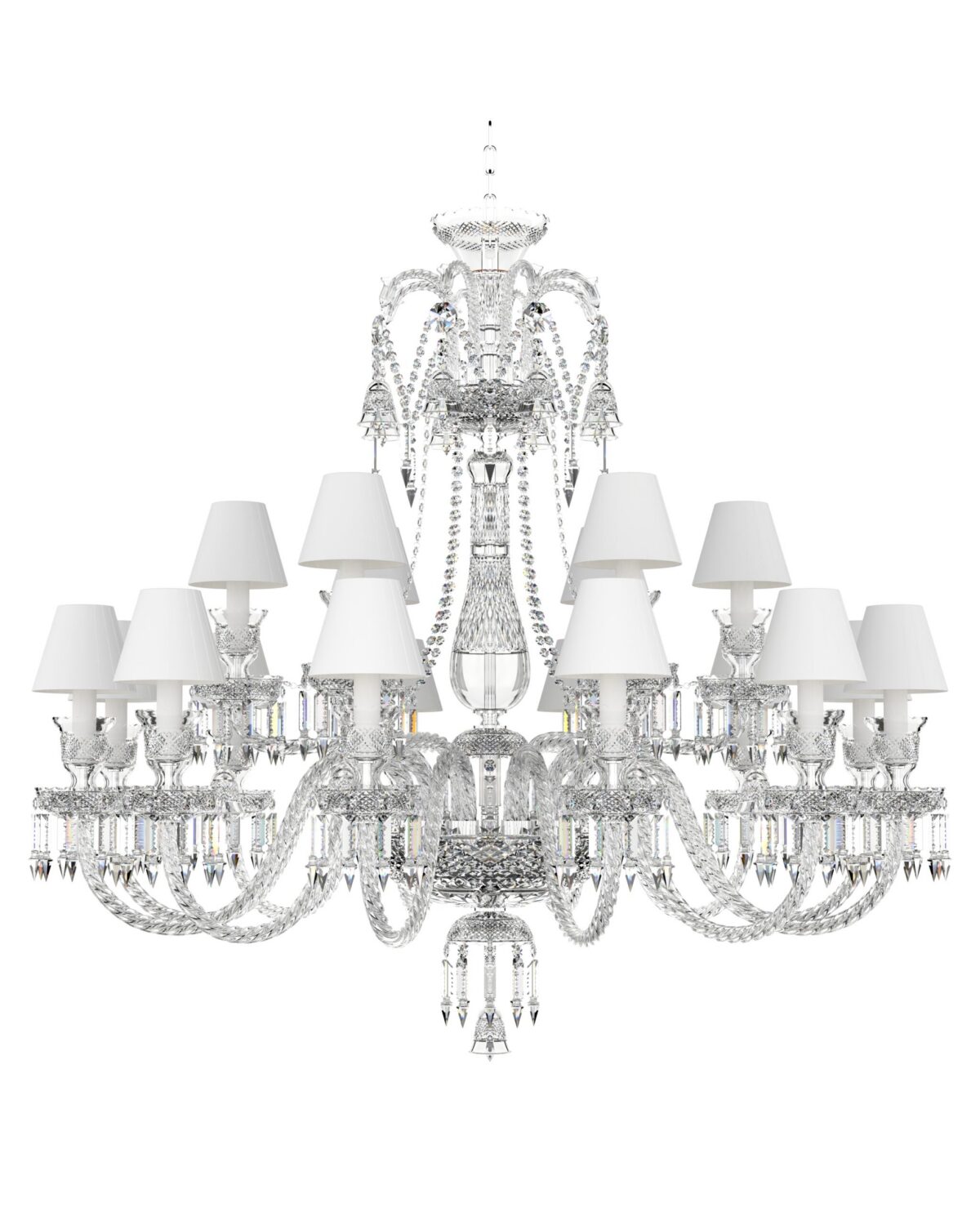 Bohemian Crystal Chandelier with shades 676/12+6/03/AD3S