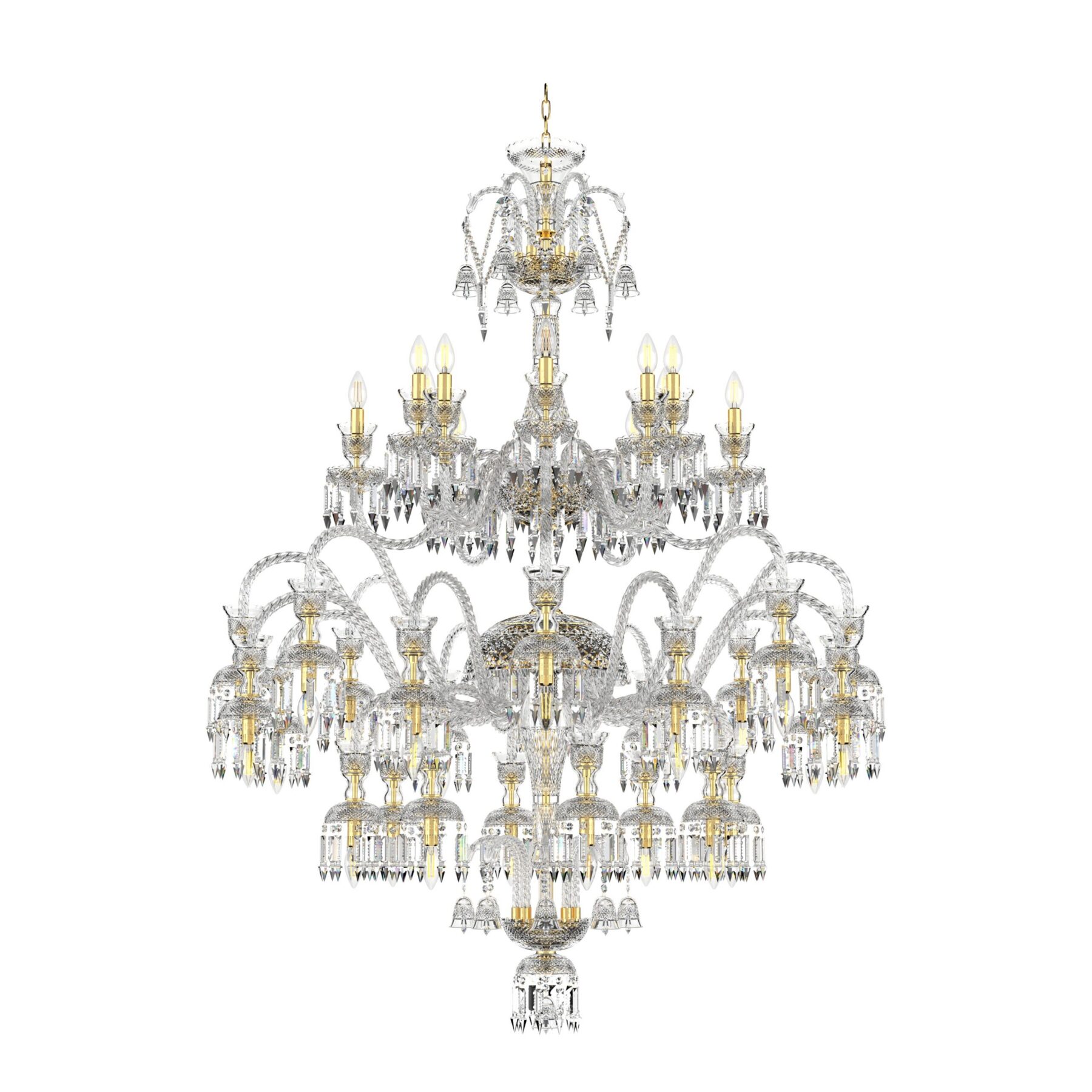 Large Bohemian chandelier 676/24+12/03/AD7, catalog view