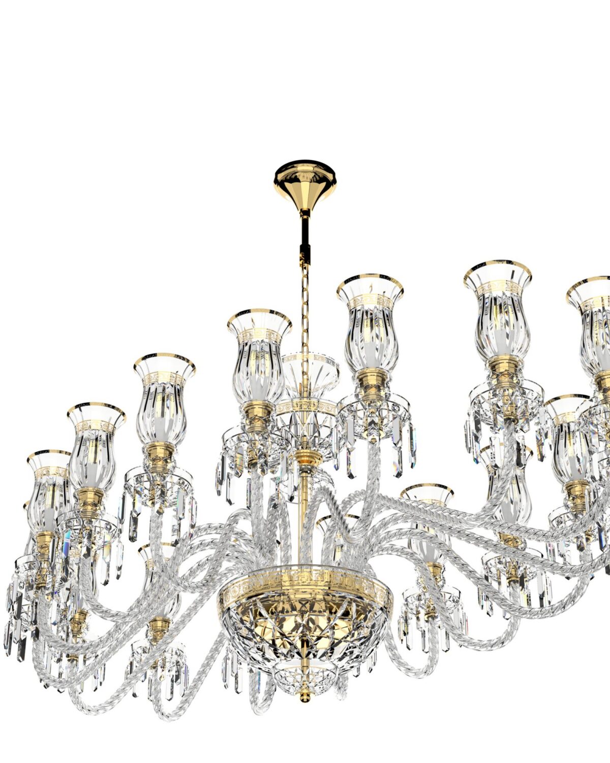 Oval Large Crystal Chandelier 678/16/03/ABT