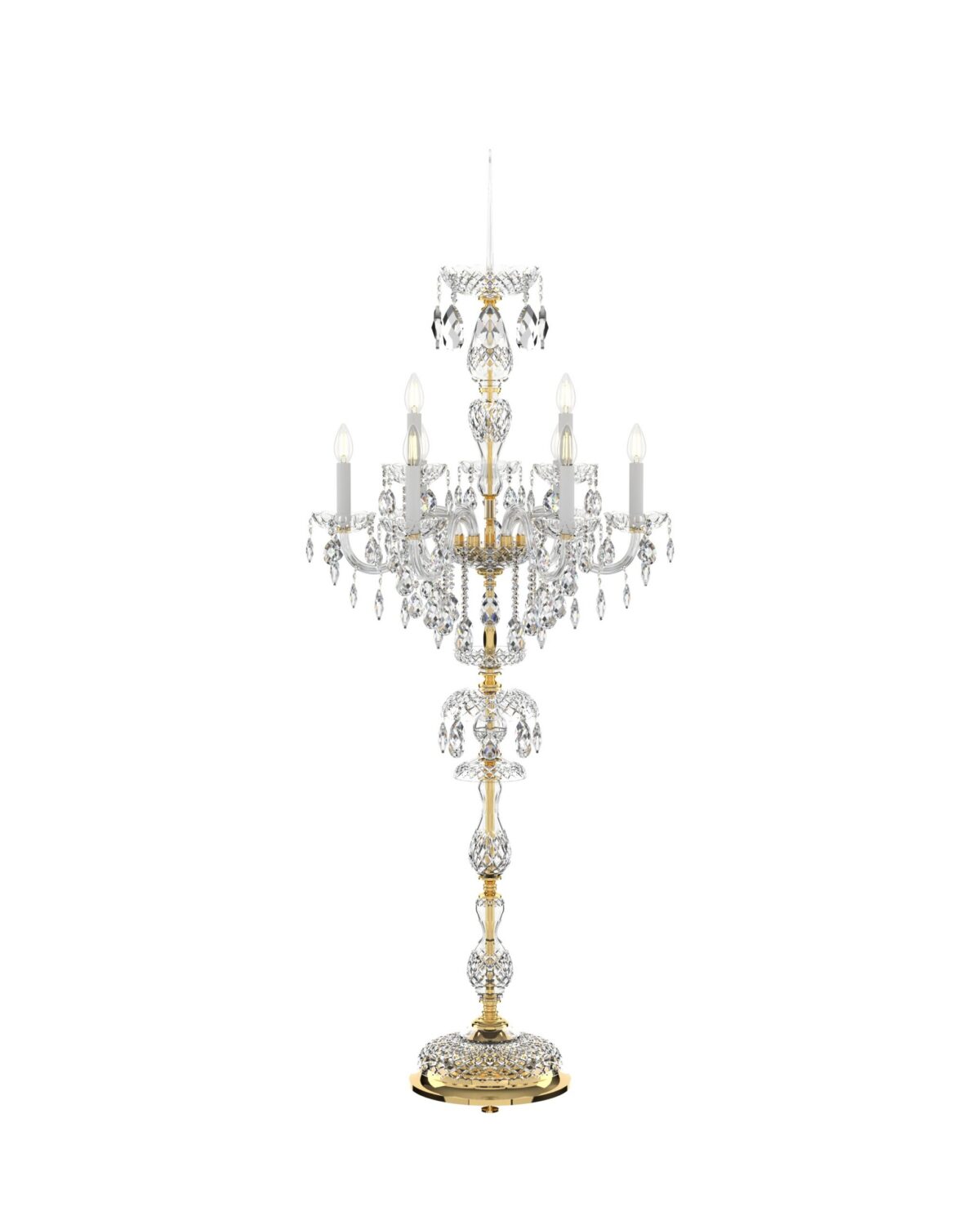 Bohemian Crystal Floor Lamp Dancing Light S101/9/01/EL