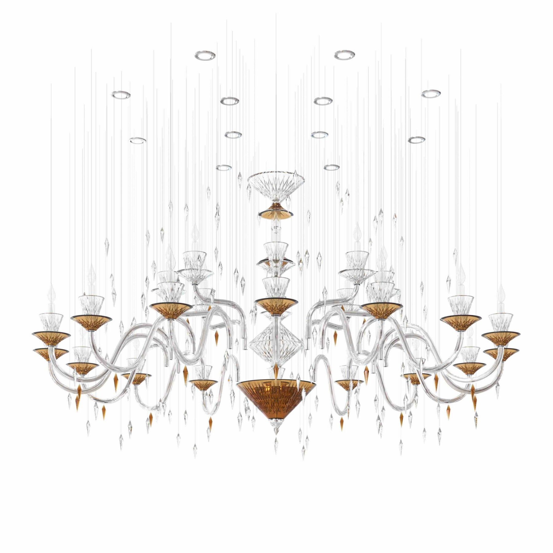 Illusion Grand DARK COPPER Chandelier, catalog view
