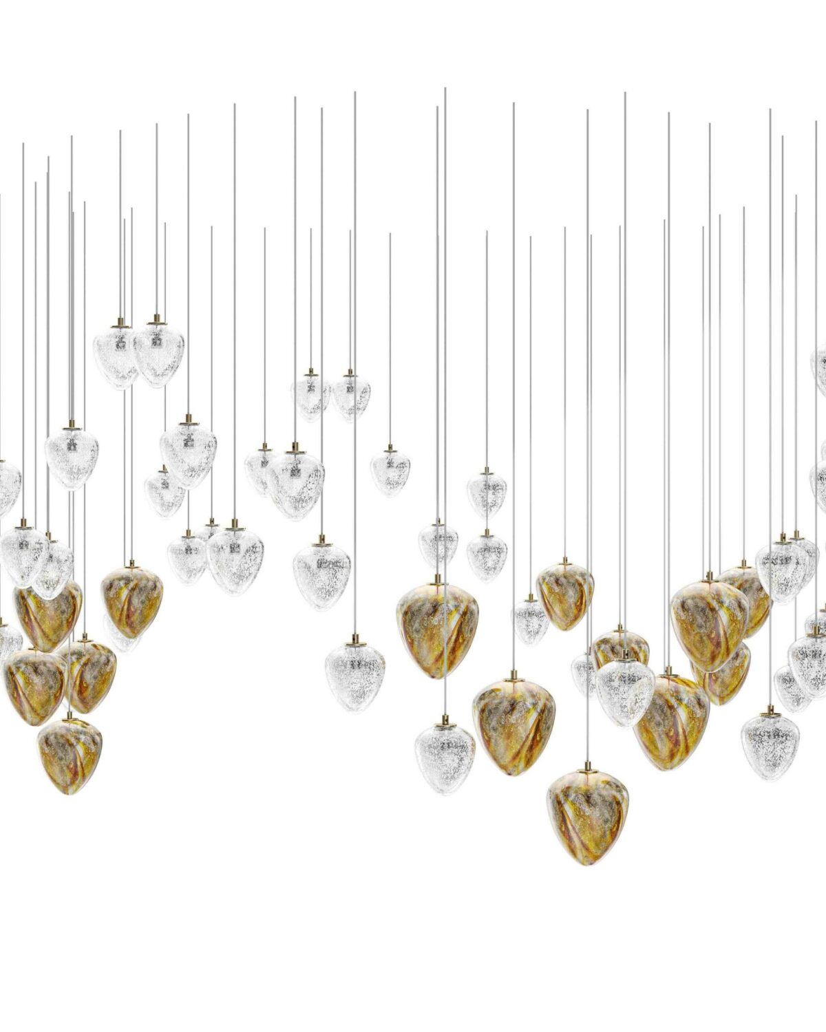 Amulet 12 Modern Oversized Cascade Lighting Fixture