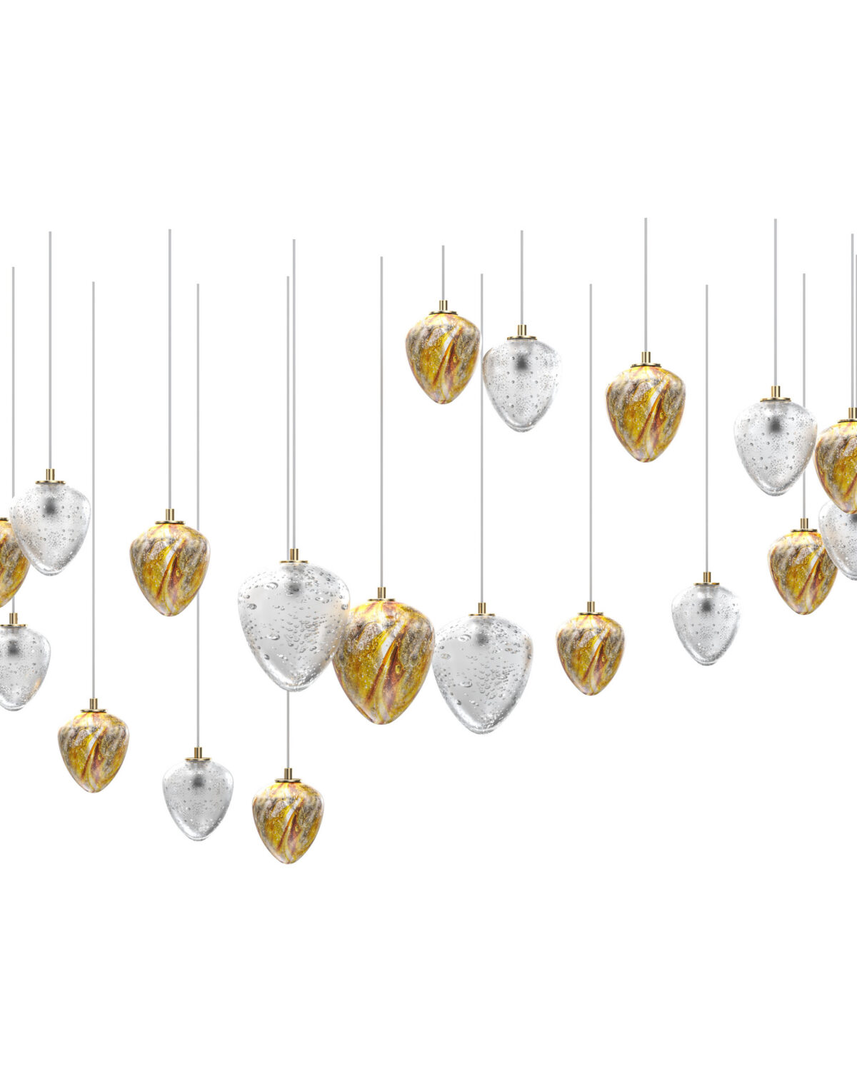 Amulet 9 Large Crystal Ceiling Lighting Fixture