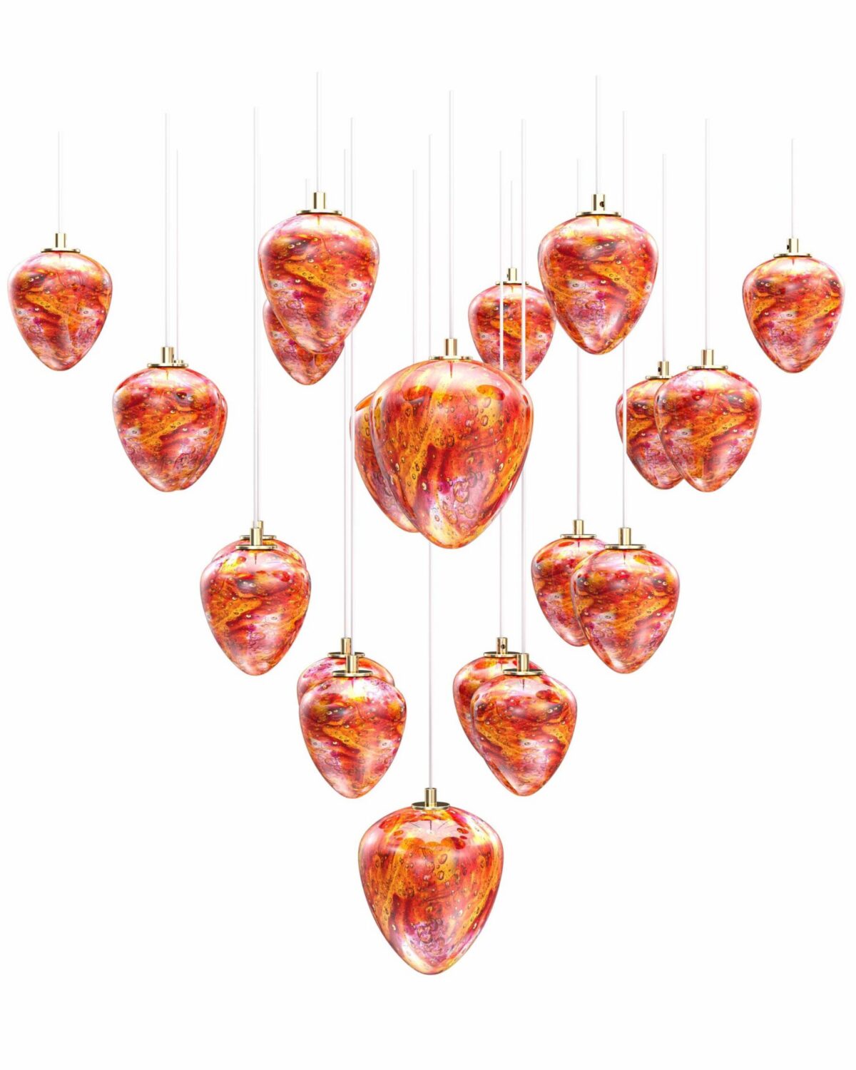 Amulet 8 Art Crystal Ceiling Lighting