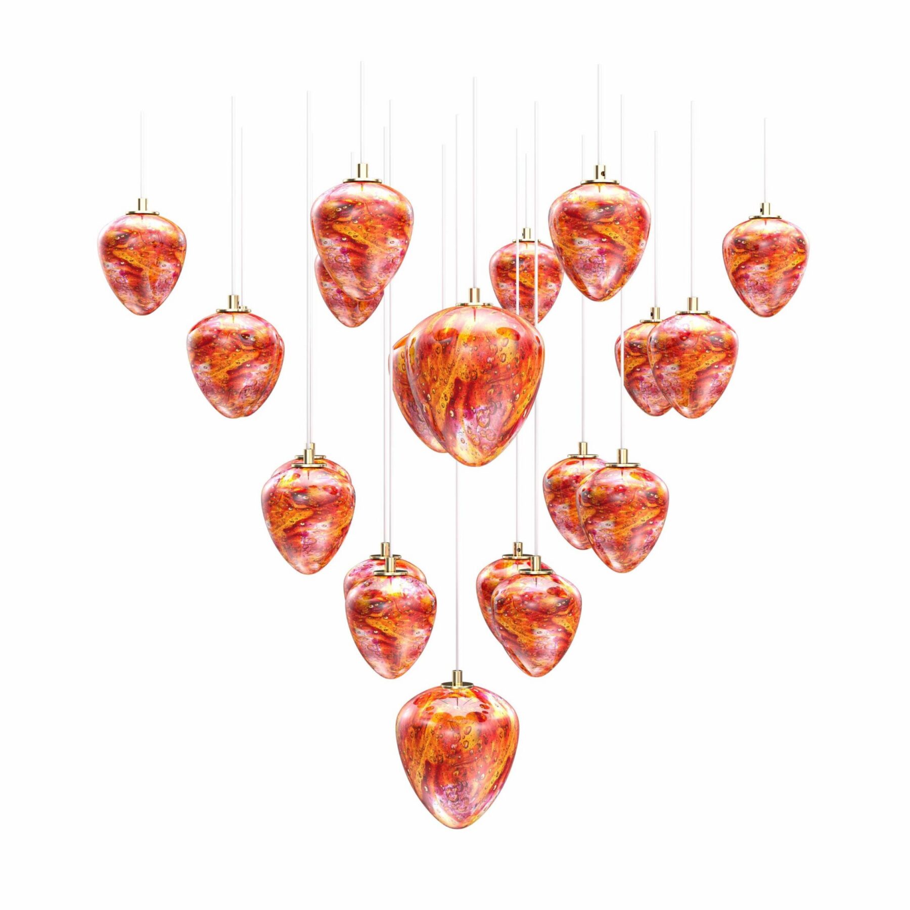 Amulet 8 Art Crystal Ceiling Lighting, catalog view