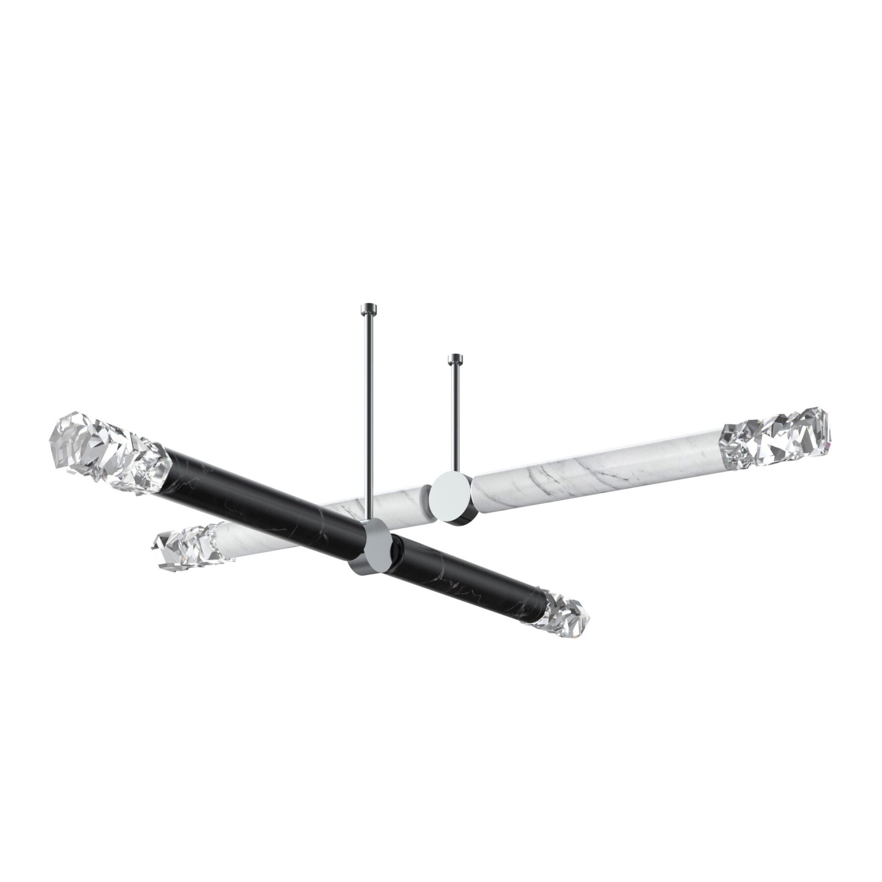 Elementis 10/2W+2B Marble Linear Ceiling Pendant, catalog view