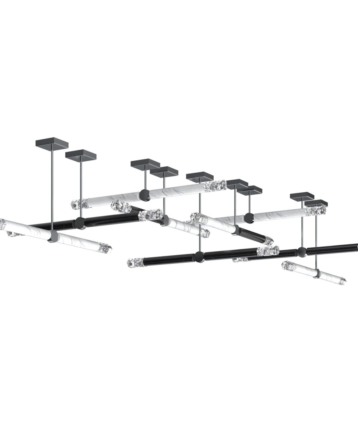 Elementis 8/10W+8B Modern Linear Ceiling Fixture