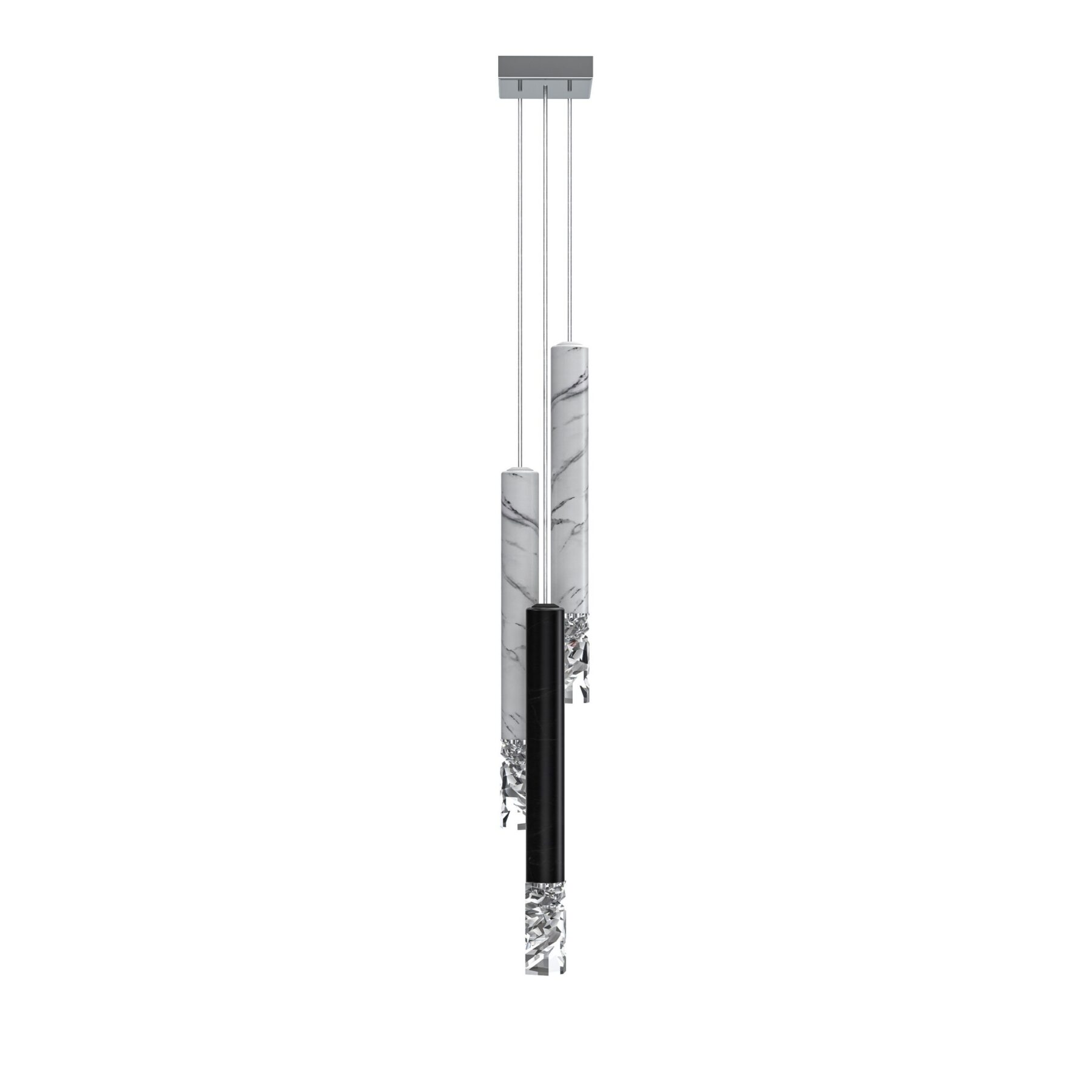 Elementis 2/2W+1B Marble Pendant Light, catalog view