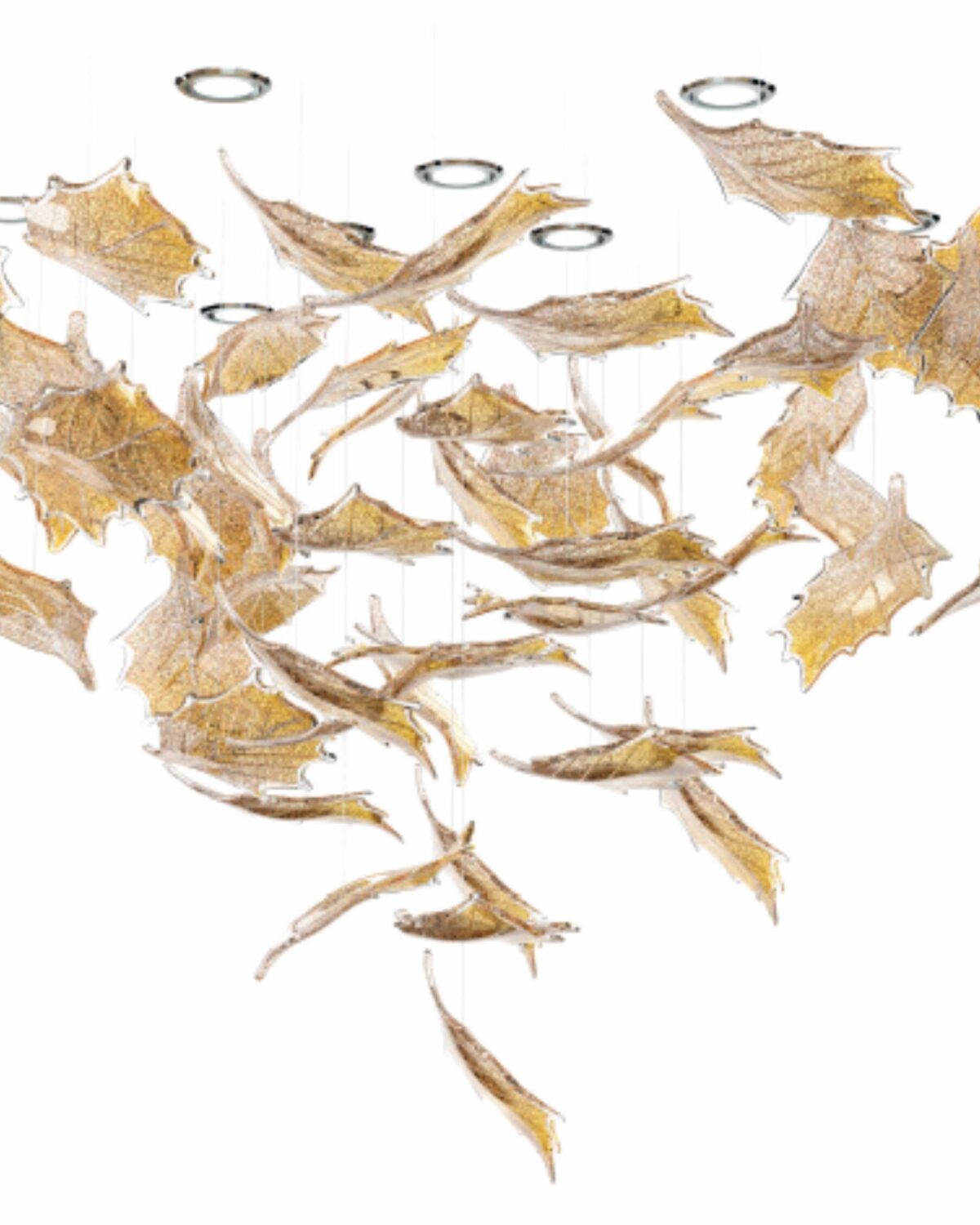 HOLLY LEAF 5 Crystal Ceiling Lighting Fixture