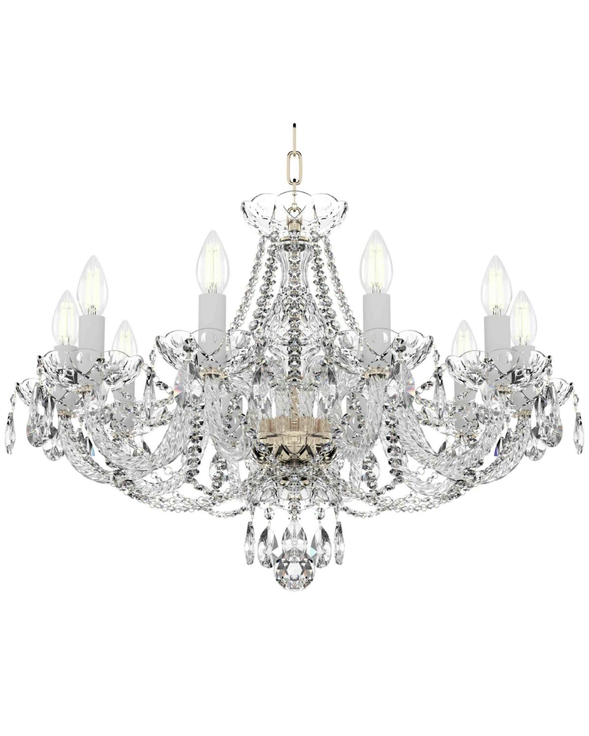 Crystal Chandelier with 10-Light Design L132/10/021