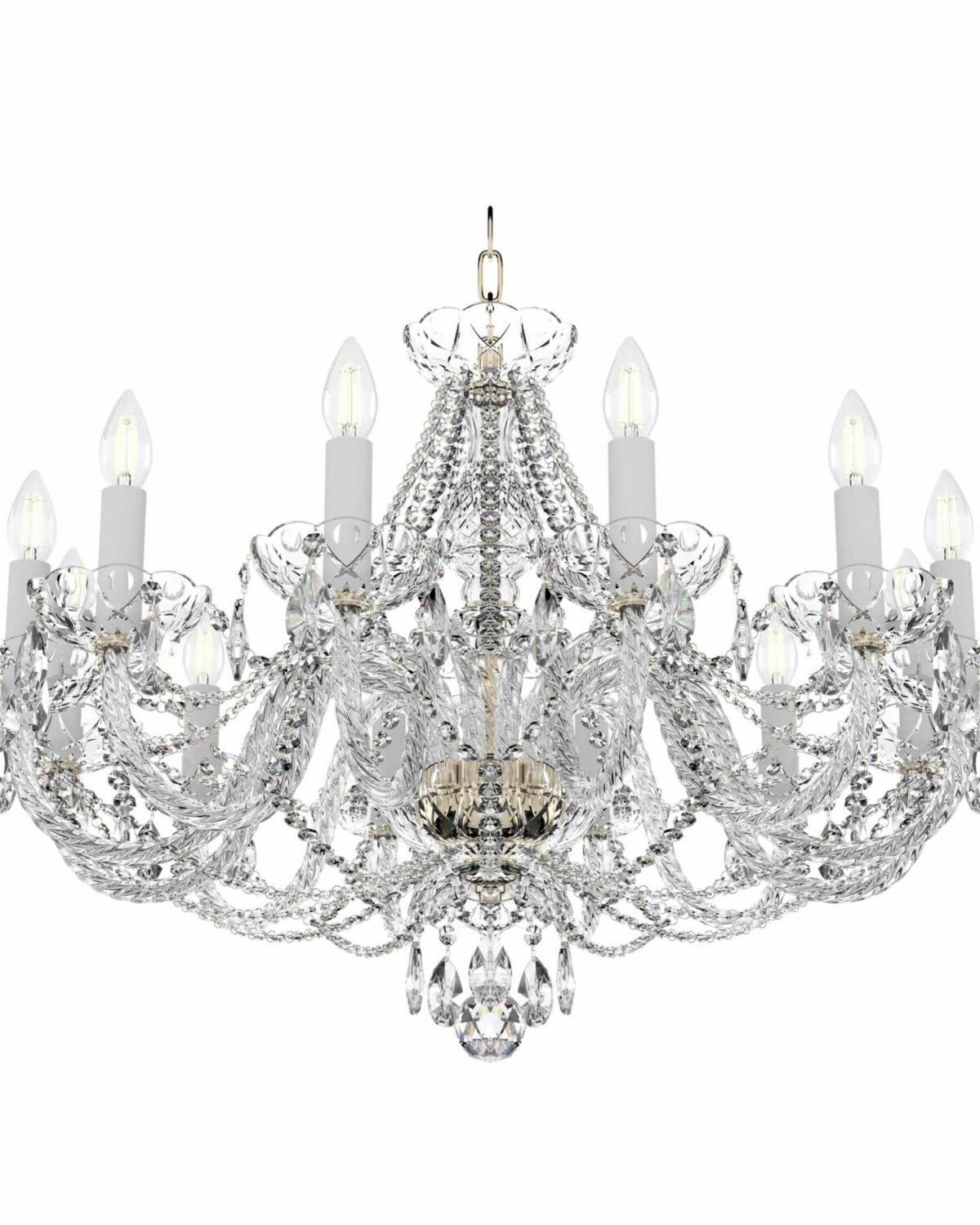 Crystal Chandelier with 10-Light Design L132/12/021