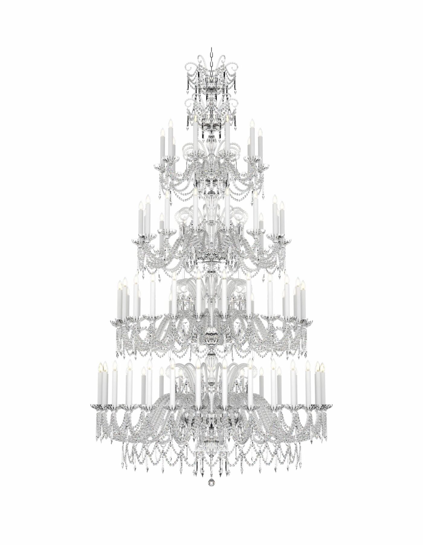 CELESTINE Classic Chandelier with gold or silver finishes 80 lights L618/80/03, catalog view