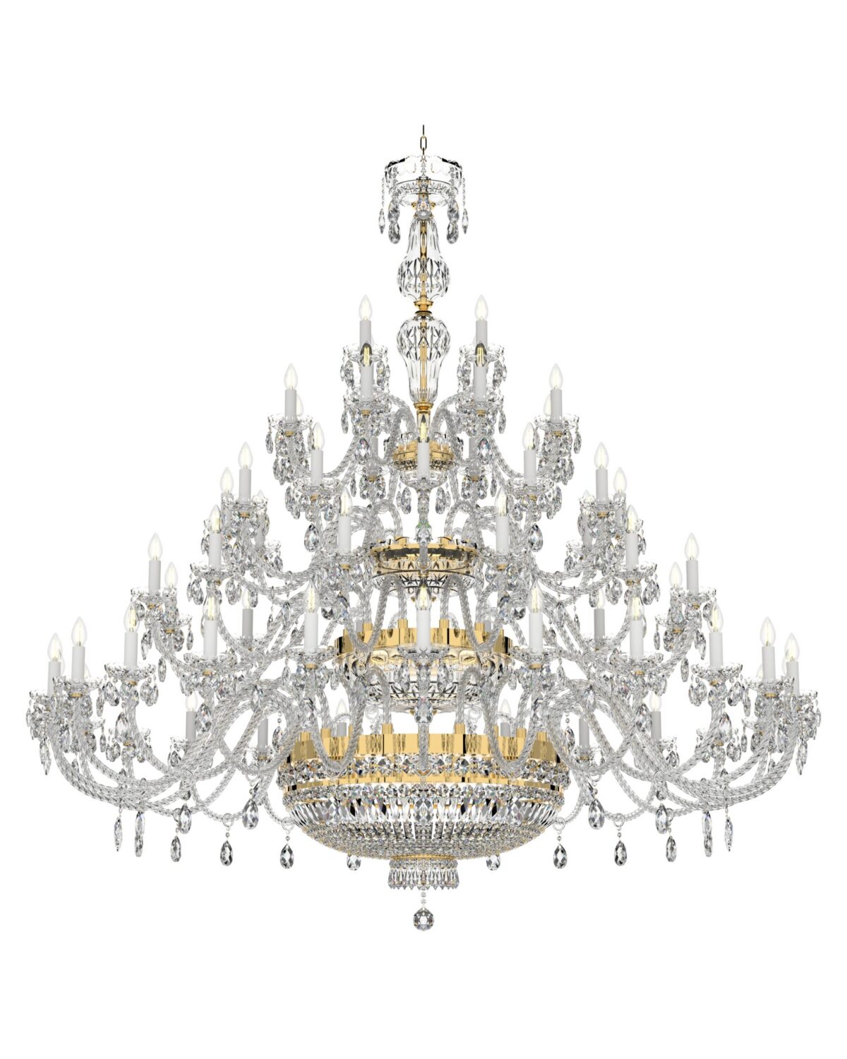 Large Classic 60-Arm Bohemian Chandelier L621/60/01 AC