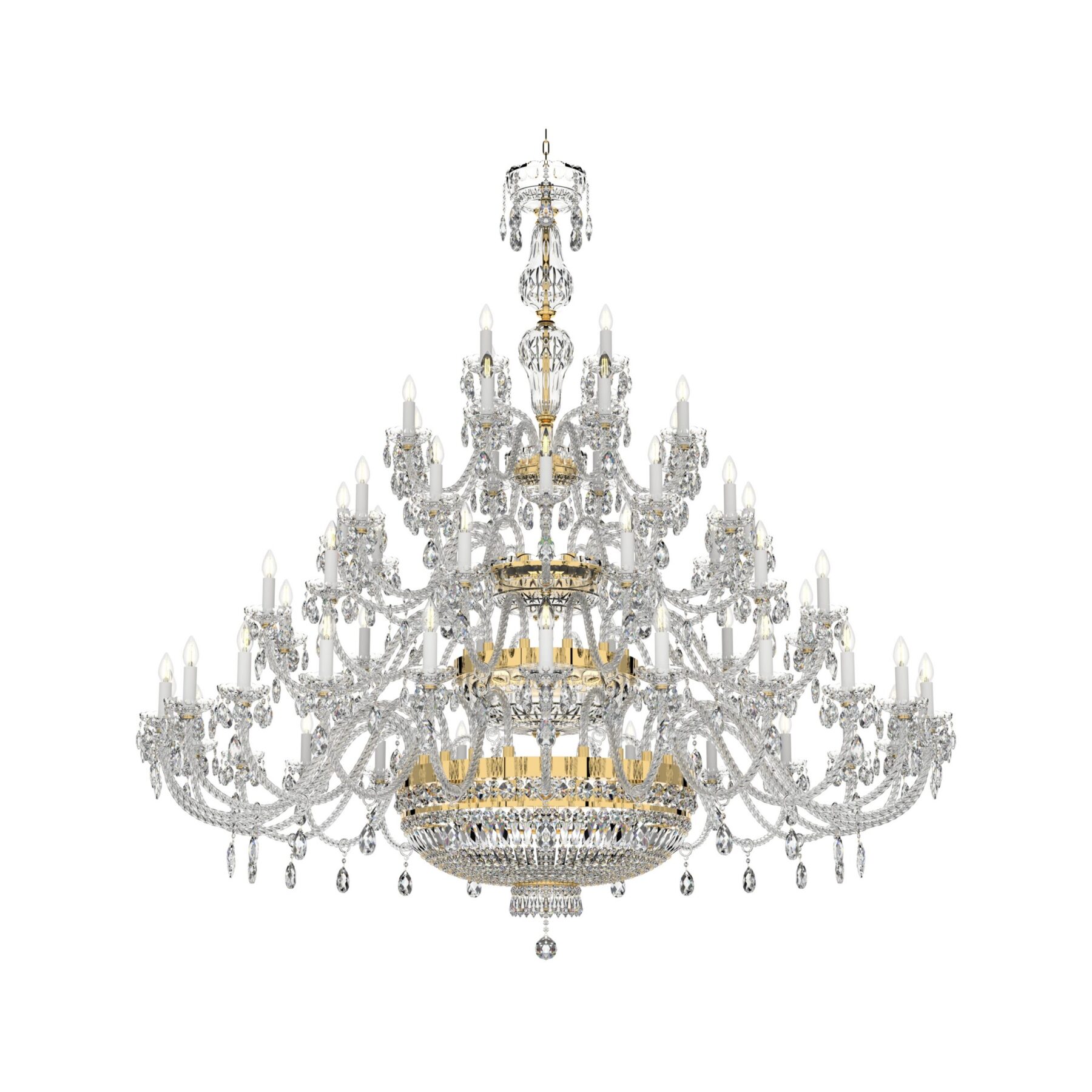 Large Classic 60-Arm Bohemian Chandelier L621/60/01 AC, catalog view