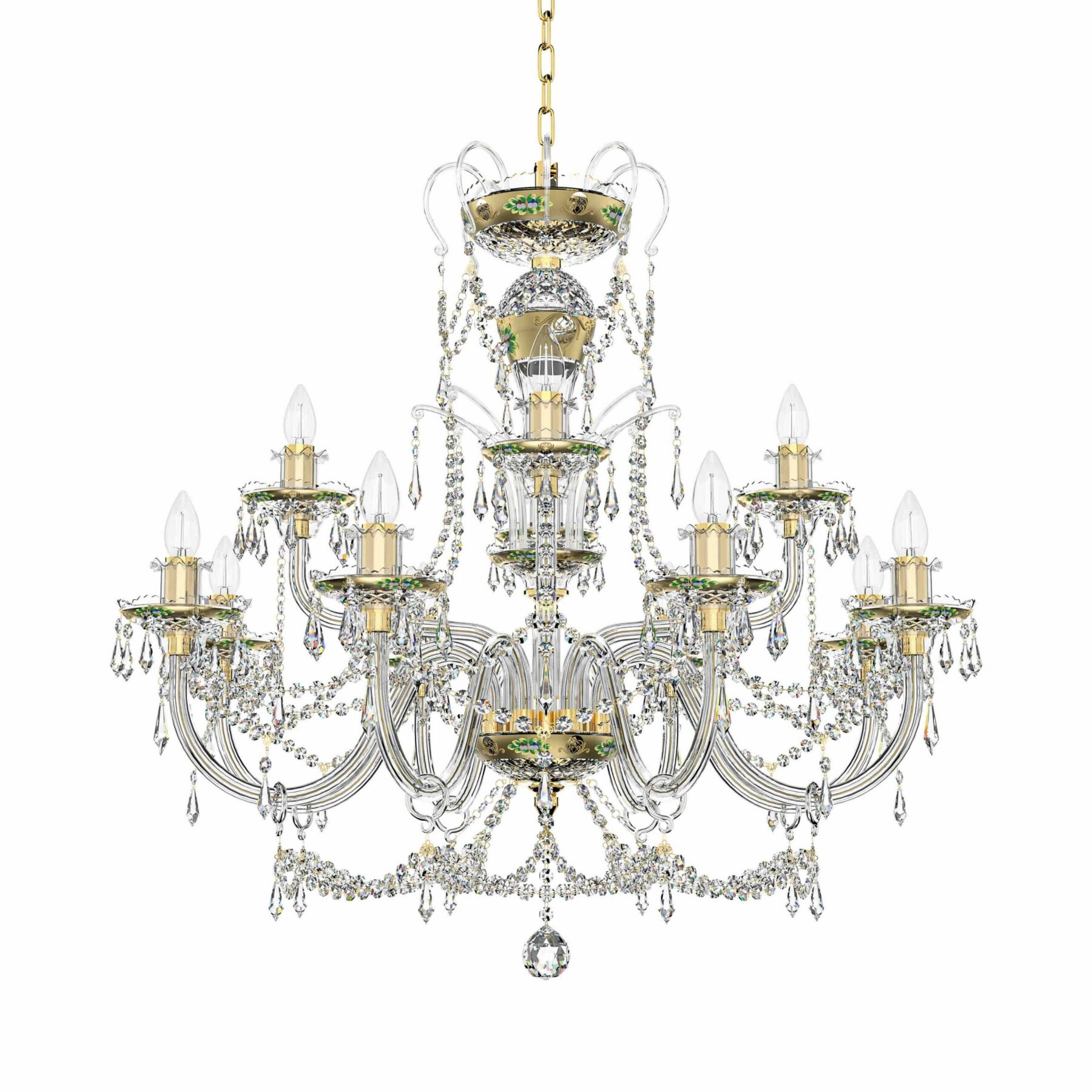 Gildoria Large Crystal Chandelier L650/12/03, catalog view