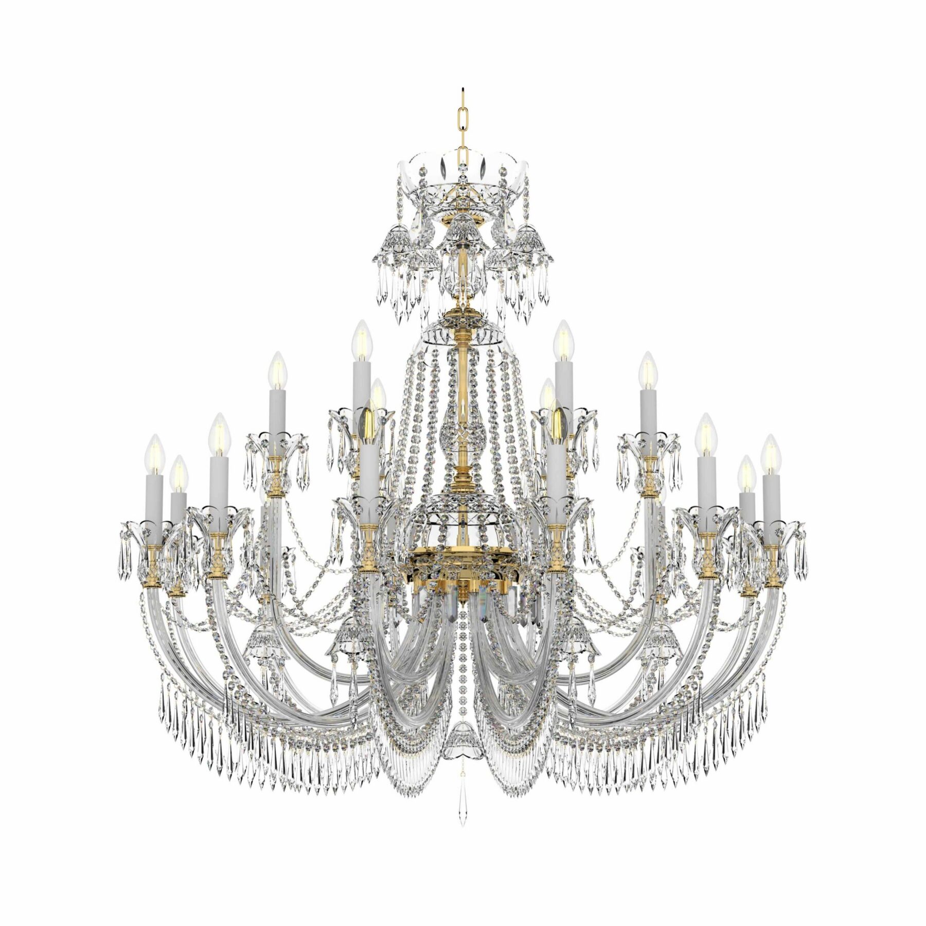 Crystal Chandelier L840/12+6/19, catalog view