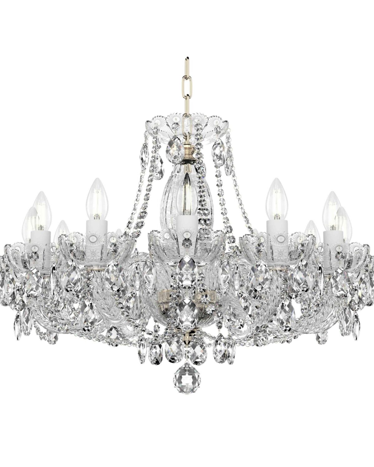 12-Light Crystal Chandelier L692/12/01