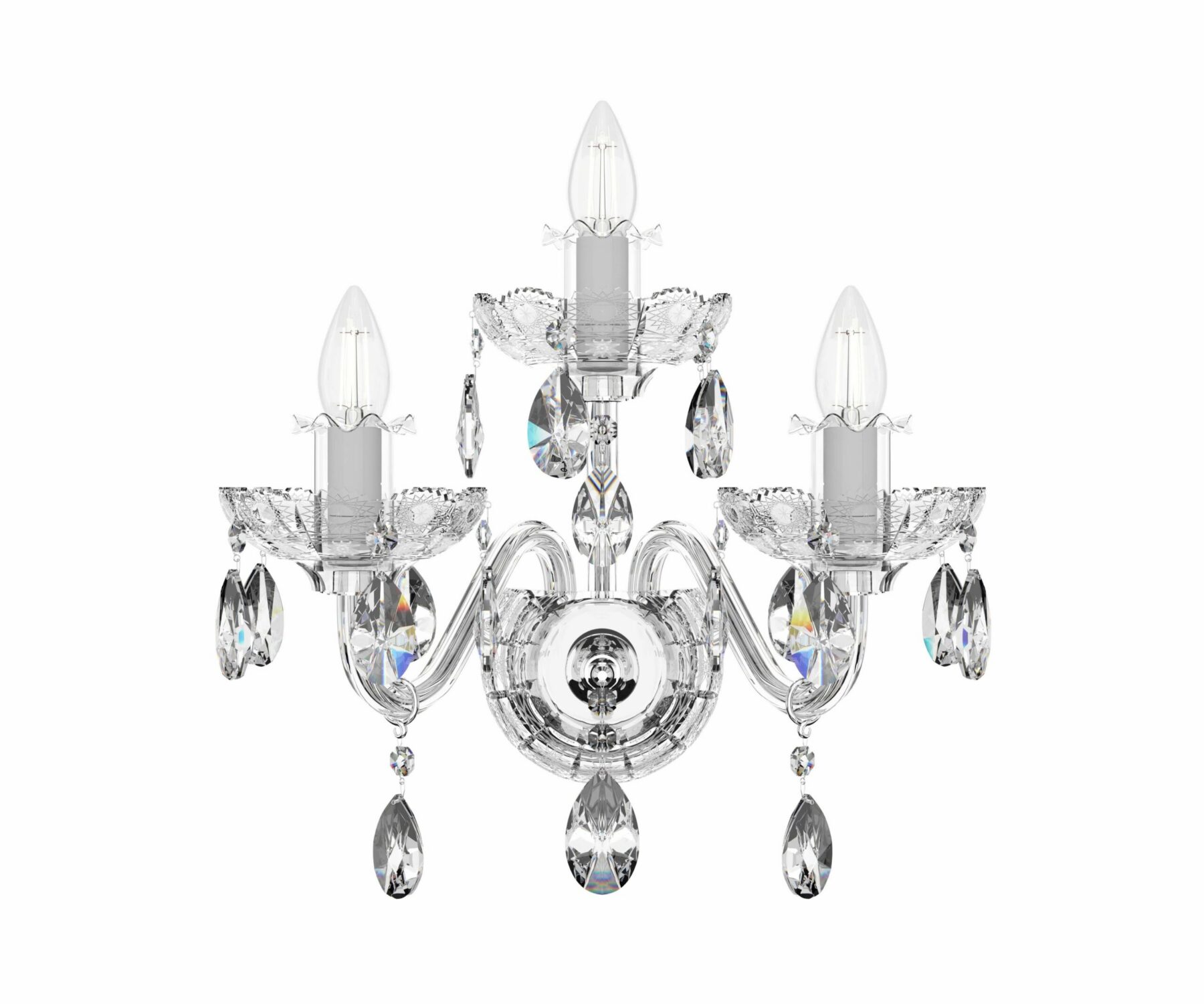 2-Light Crystal Wall sconces N680/3/02 M, catalog view