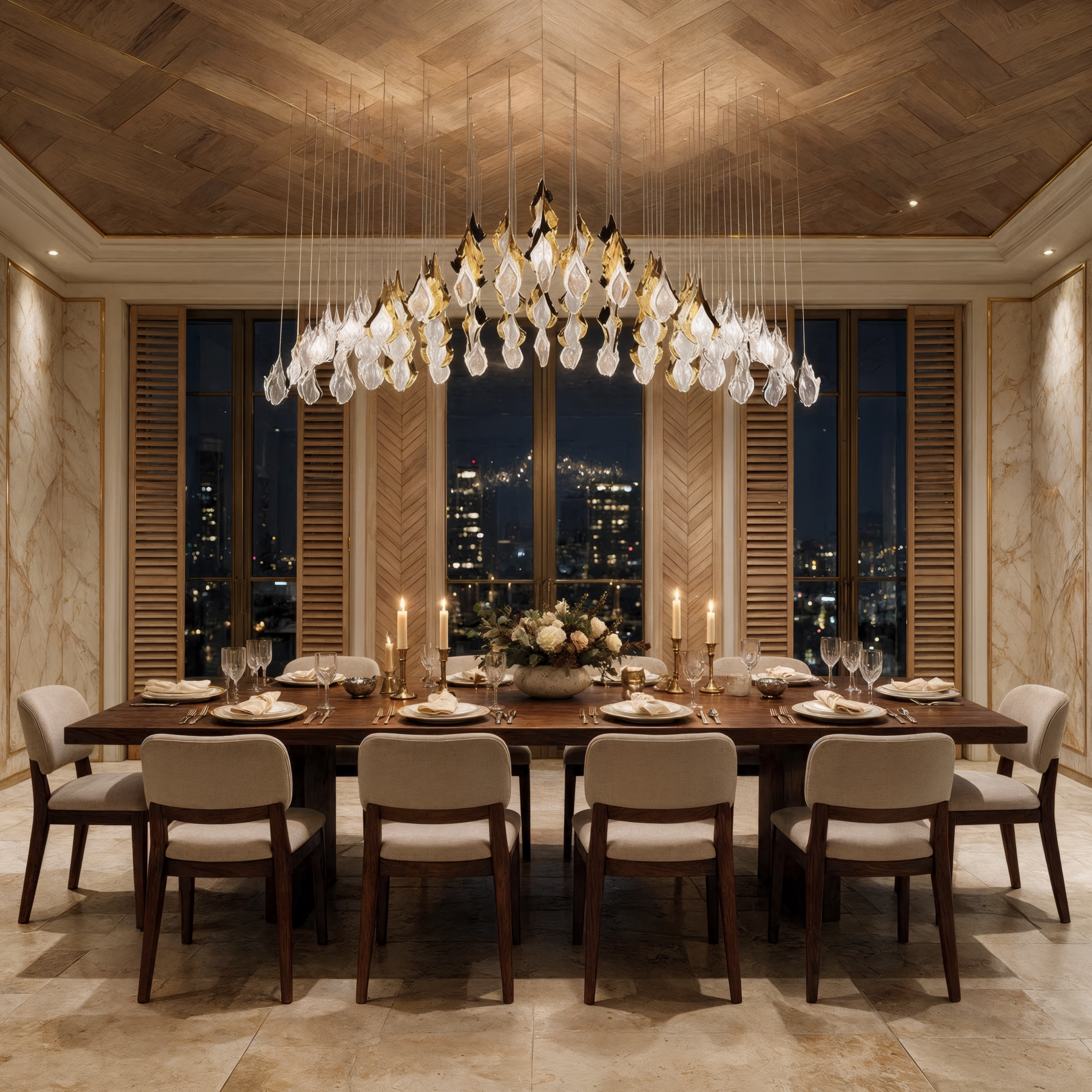 FLAME 5 Linear Lighting shown in a contemporary interior