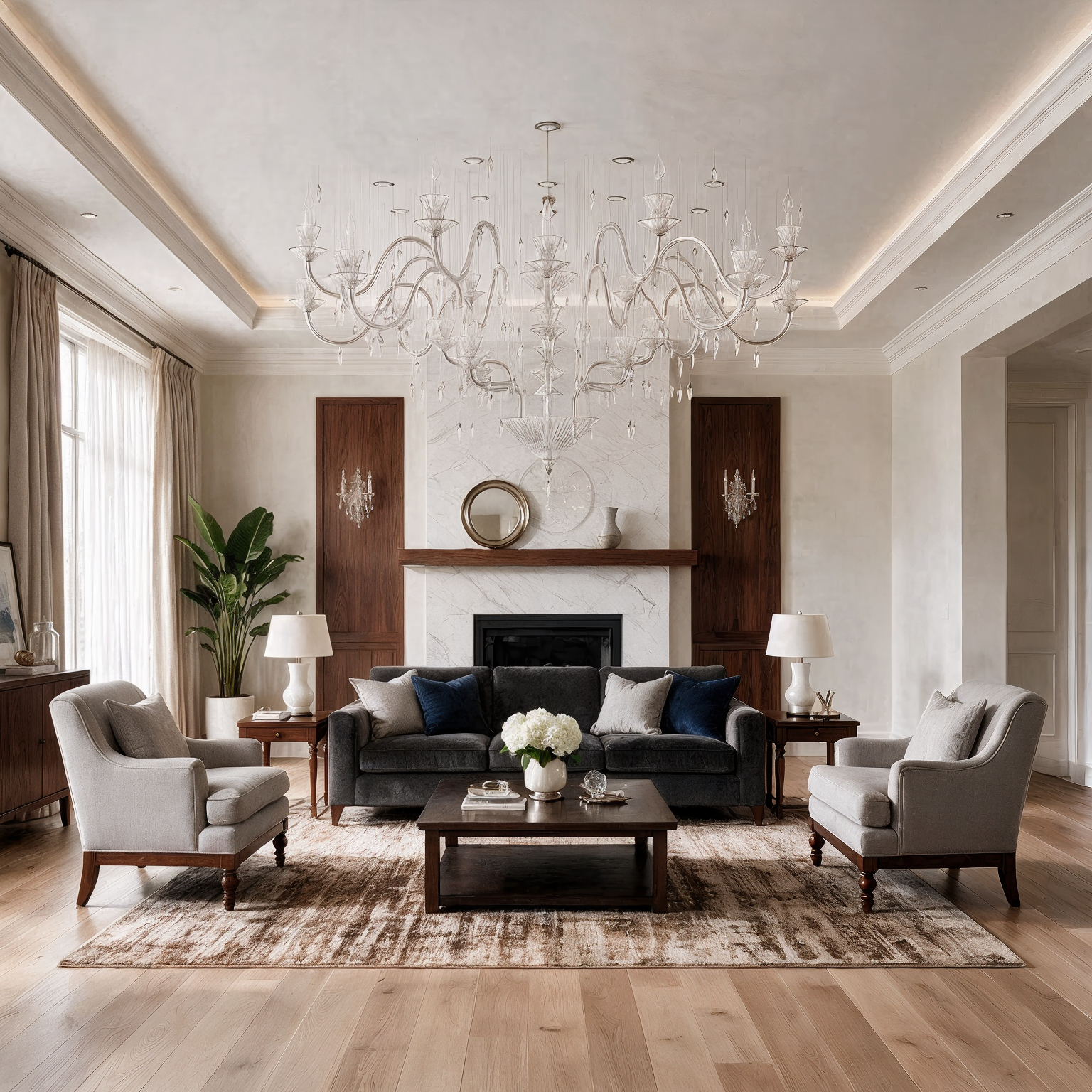 Illusion Large Lighting Fixture shown in a contemporary interior