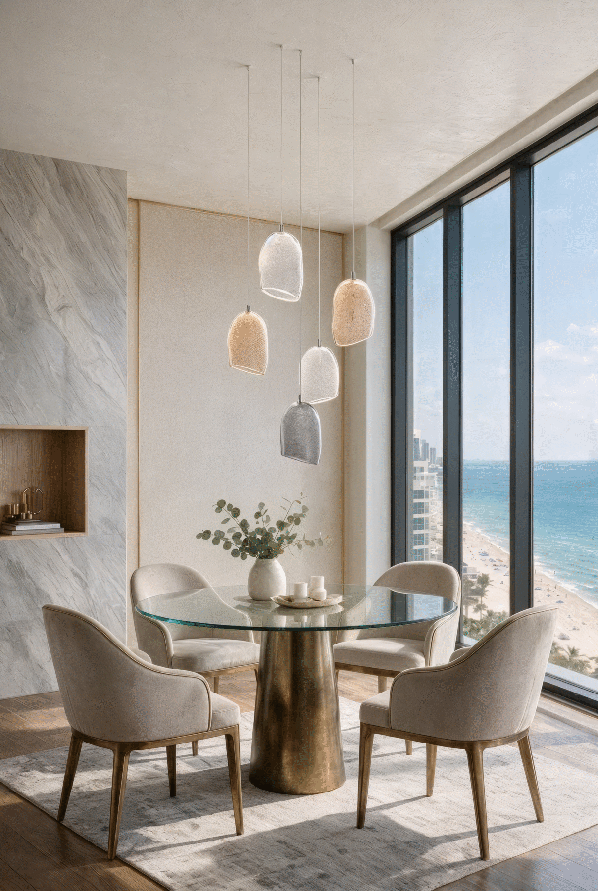 StarDust 2 Pendant Lighting Fixtures shown in a contemporary interior