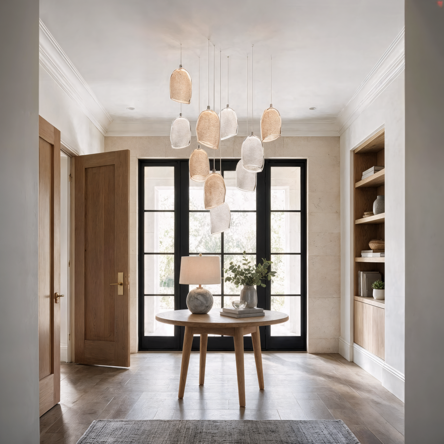StarDust 3 pendant lighting fixtures shown in a contemporary interior