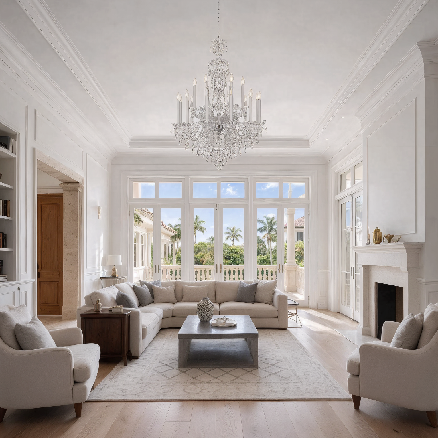 Bohemian Chandelier Dancing Light L101/18/01/EL shown in a contemporary interior
