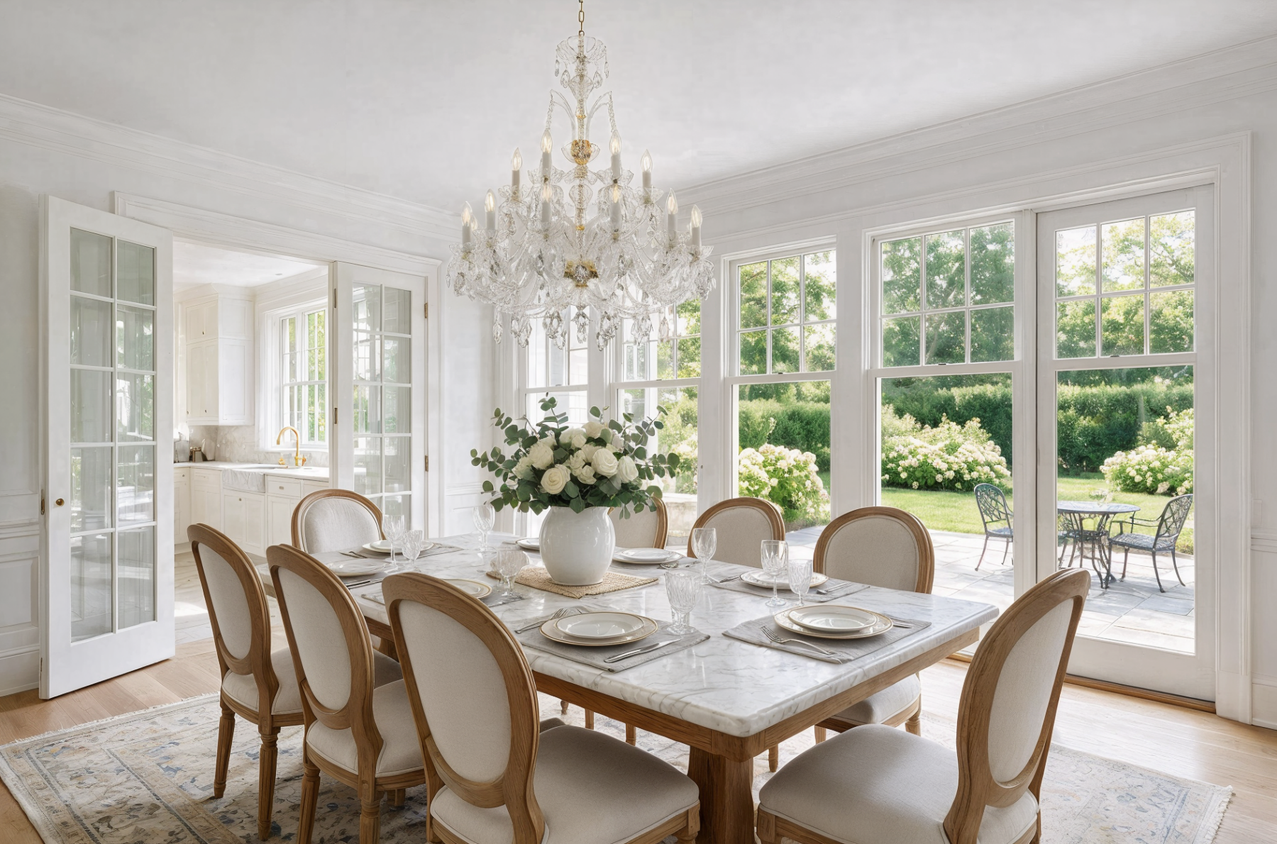 Eternal Nostalgia Crystal Chandelier L110/18/41 shown in a contemporary interior