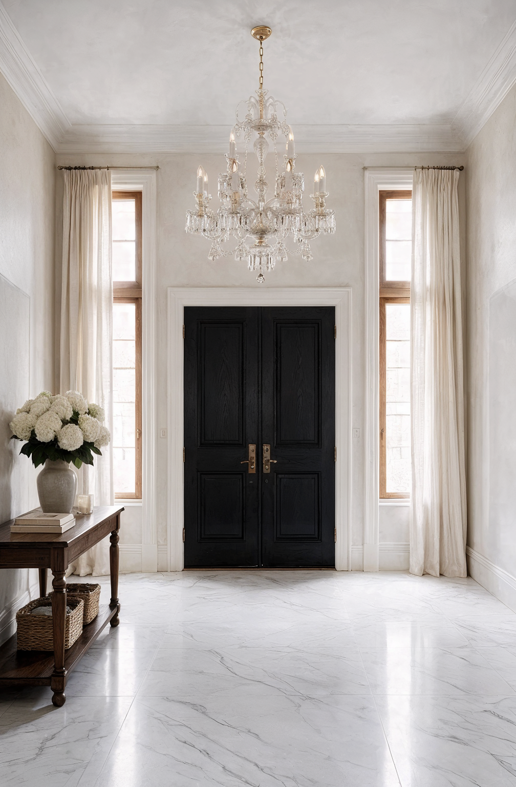 Aristocrat Bohemian Crystal Chandelier L672/12/19 shown in a contemporary interior