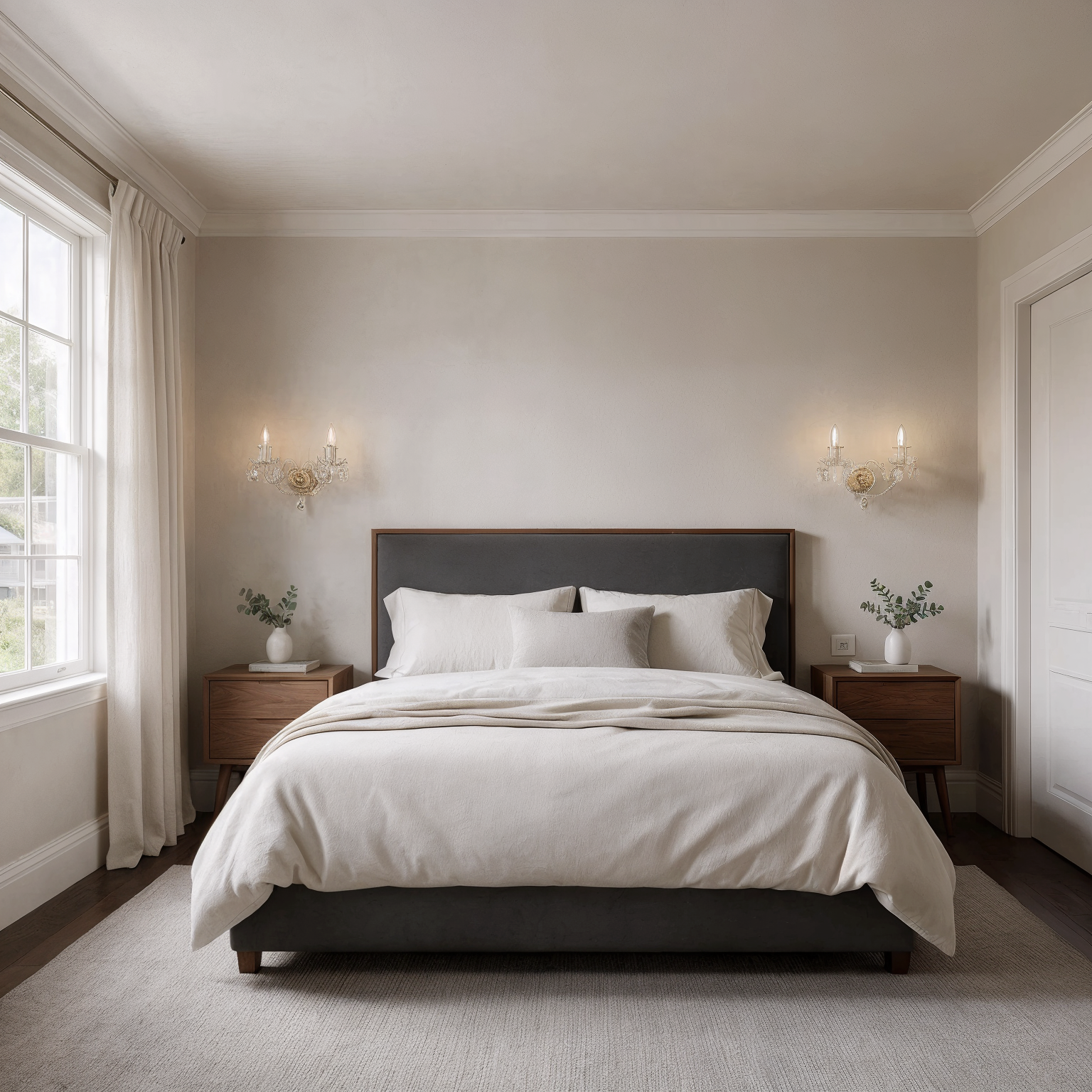 Everglow Classic Wall lights with gold and silver accent N100/2/02 shown in a contemporary interior