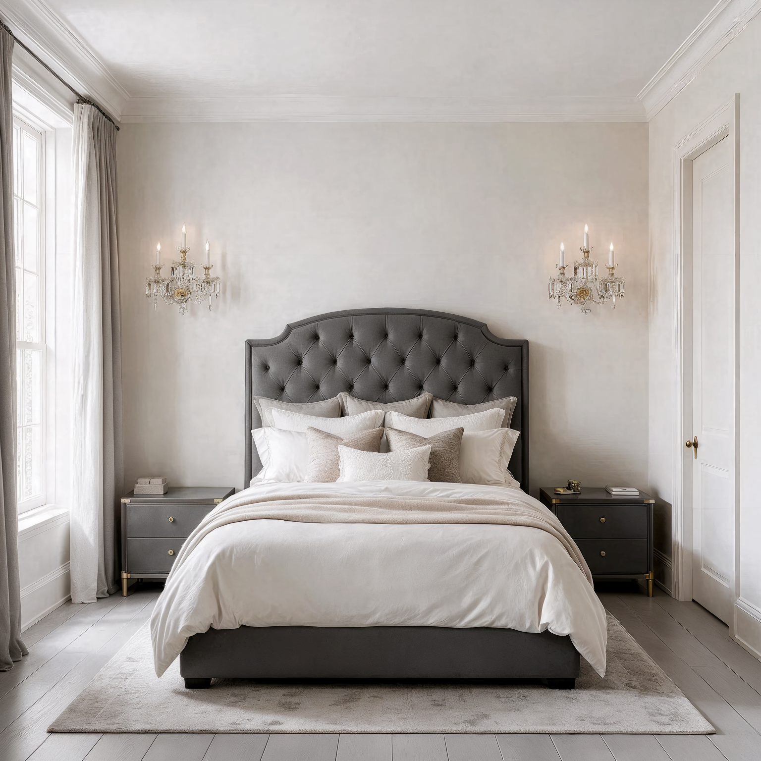 Aristocrat Wall Light Bohemian Crystal N672/3/19 shown in a contemporary interior