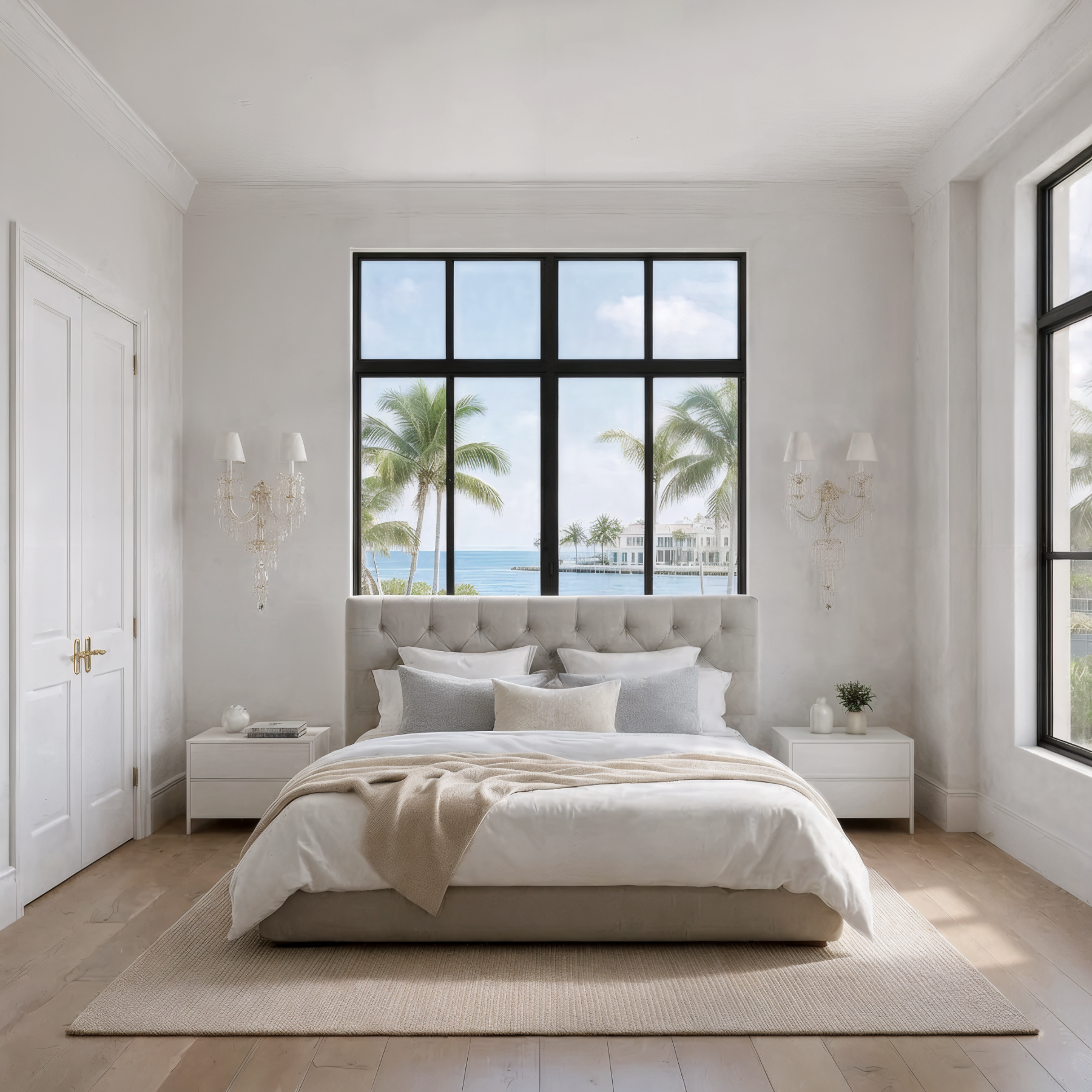 Crystal Wall Sconce N840/2z/03/1 S shown in a contemporary interior