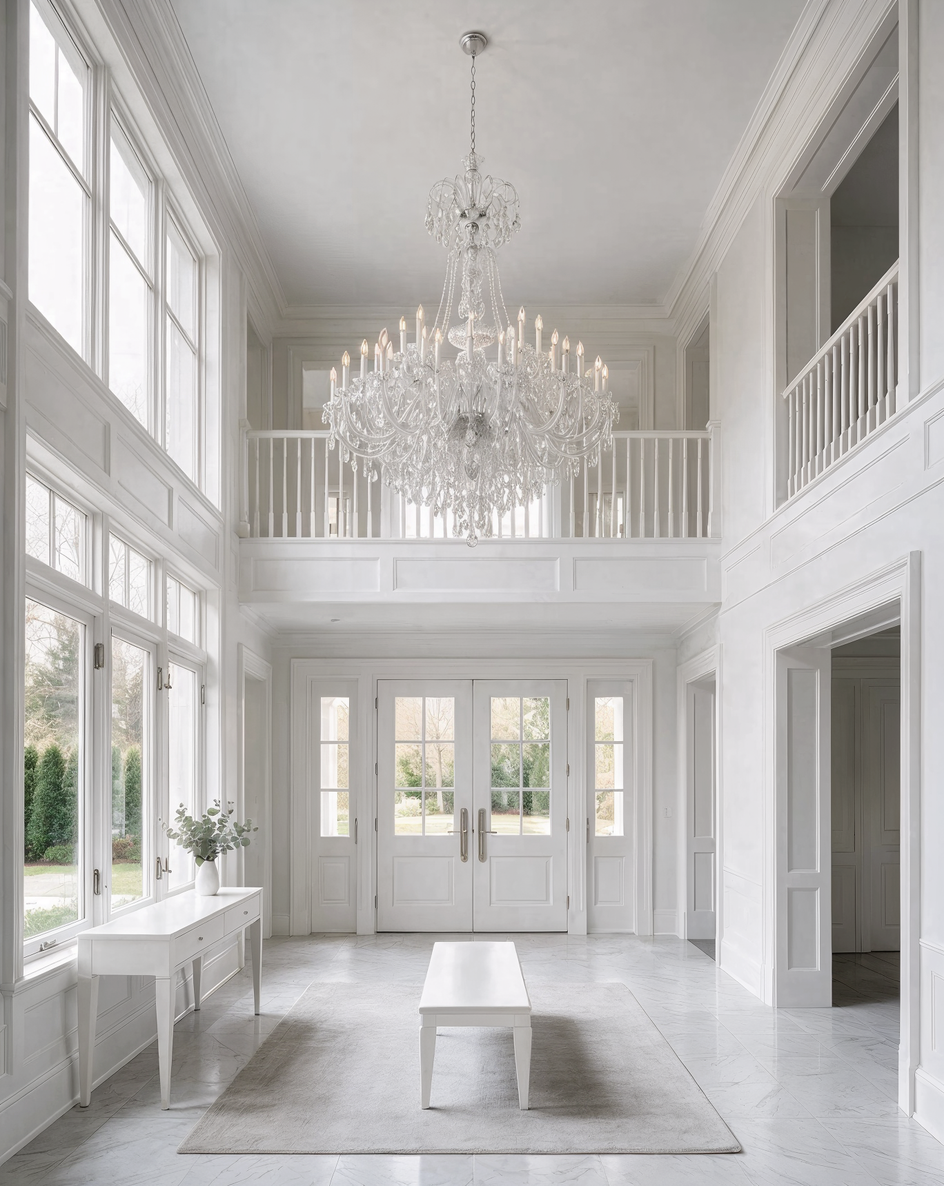 Bohemian Chandelier Queen of Lights L128/40/04 shown in a contemporary interior