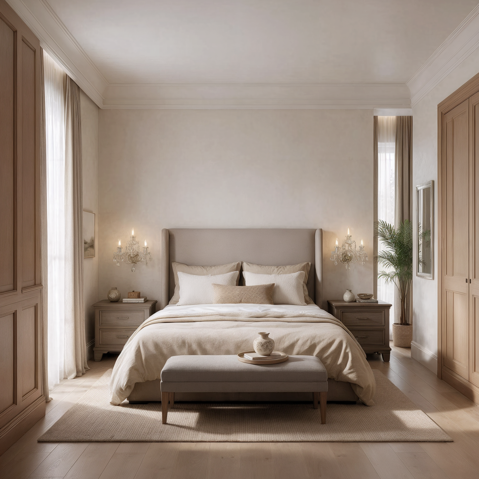 Wall Sconces Bohemian Style Sun Collection N102/3/02 shown in a contemporary interior
